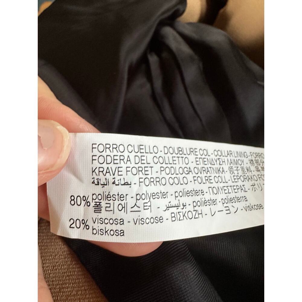 NWT Zara Camel Blazer Size Large - Picture 9 of 9